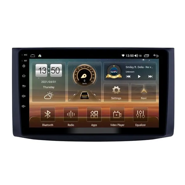 Navigatie dedicata cu Android Chevrolet Kalos 2006 - 2011, 4GB RAM, Radio GPS Dual Zone, Display HD QLED 9" Touchscreen, Internet Wi-Fi si slot SIM 4G, Bluetooth, MirrorLink, USB