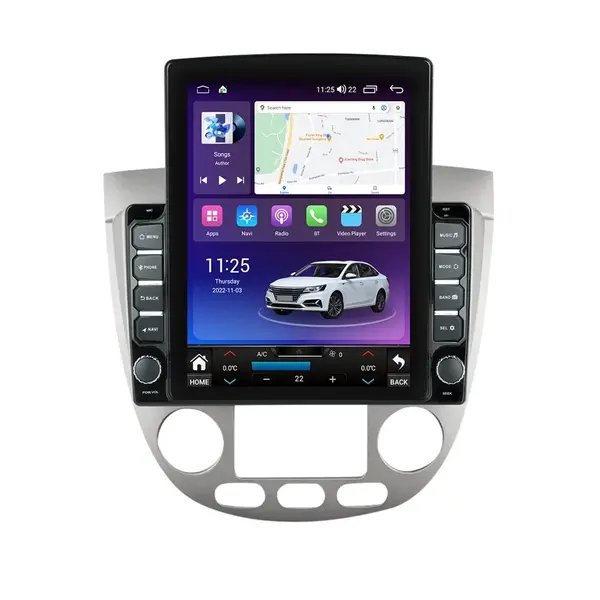 Navigatie dedicata cu Android Chevrolet Lacetti 2003 - 2010, clima automata, 4GB RAM, Radio GPS Dual Zone, Touchscreen IPS 9.7" HD tip Tesla, Internet Wi-Fi si slot SIM 4G, Bluetooth, MirrorLink, USB