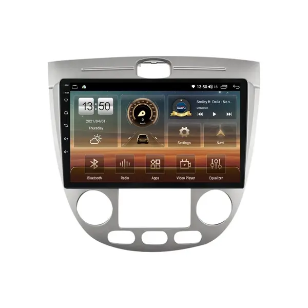 Navigatie dedicata cu Android Chevrolet Lacetti 2003 - 2010, clima automata, 8GB RAM, Radio GPS Dual Zone, Display HD QLED 9" Touchscreen, Internet Wi-Fi si slot SIM 4G, Bluetooth, MirrorLink, USB