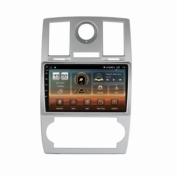 Navigatie dedicata cu Android Chrysler 300C 2004 - 2010, 4GB RAM, Radio GPS Dual Zone, Display HD QLED 9" Touchscreen, Internet Wi-Fi si slot SIM 4G, Bluetooth, MirrorLink, USB