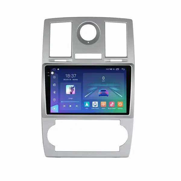 Navigatie dedicata cu Android Chrysler 300C 2004 - 2010, 8GB RAM, Radio GPS Dual Zone, Display 2K QLED 9.5" Touchscreen, Internet Wi-Fi si slot SIM 4G, Bluetooth, MirrorLink, USB