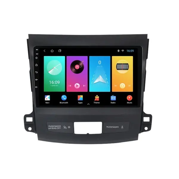 Navigatie dedicata cu Android Citroen C-Crosser 2007 - 2012, 1GB RAM, Radio GPS Dual Zone, Display HD IPS 9" Touchscreen, Internet Wi-Fi, Bluetooth, MirrorLink, USB