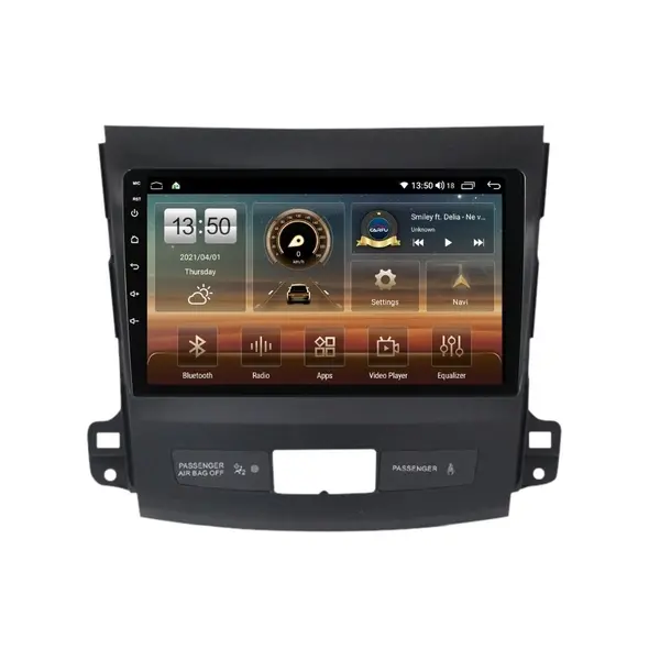 Navigatie dedicata cu Android Citroen C-Crosser 2007 - 2012, 4GB RAM, Radio GPS Dual Zone, Display HD QLED 9" Touchscreen, Internet Wi-Fi si slot SIM 4G, Bluetooth, MirrorLink, USB