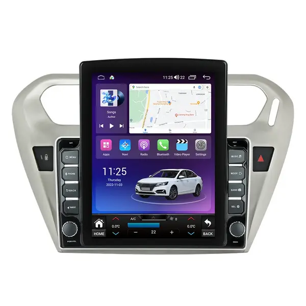 Navigatie dedicata cu Android Citroen C-Elysee 2012 - 2021, 8GB RAM, Radio GPS Dual Zone, Touchscreen IPS 9.7" HD tip Tesla, Internet Wi-Fi si slot SIM 4G, Bluetooth, MirrorLink, USB