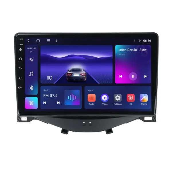 Navigatie dedicata cu Android Citroen C1 II 2014 - 2022, 4GB RAM, Radio GPS Dual Zone, Display HD IPS 9" Touchscreen, Internet Wi-Fi, Bluetooth, MirrorLink, USB