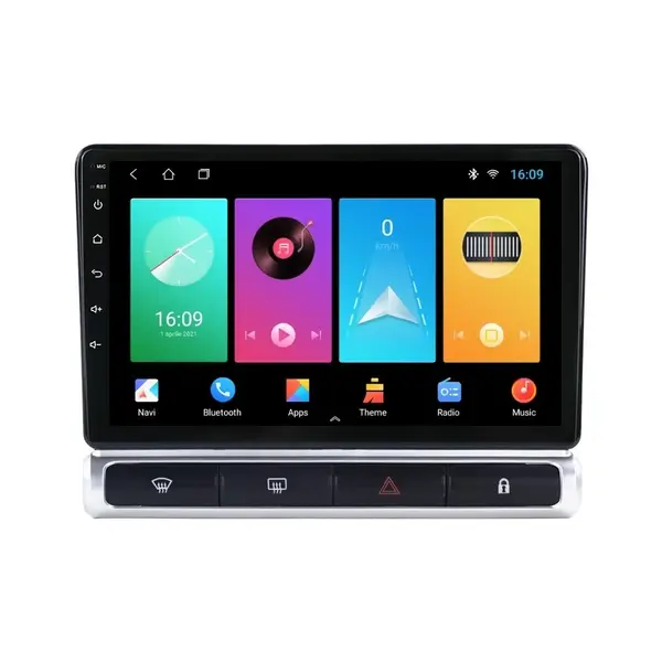 Navigatie dedicata cu Android Citroen C3 III 2016 - 2024, 2GB RAM, Radio GPS Dual Zone, Display HD IPS 9" Touchscreen, Internet Wi-Fi, Bluetooth, MirrorLink, USB