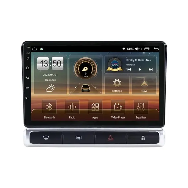 Navigatie dedicata cu Android Citroen C3 III 2016 - 2024, 4GB RAM, Radio GPS Dual Zone, Display HD QLED 9" Touchscreen, Internet Wi-Fi si slot SIM 4G, Bluetooth, MirrorLink, USB