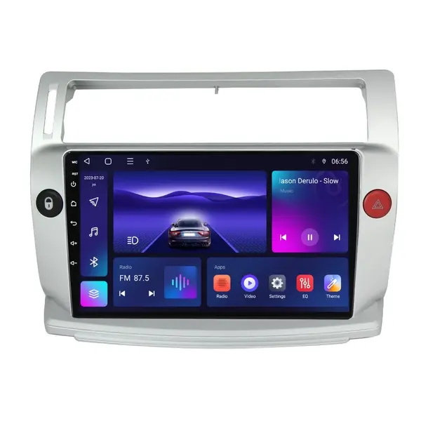 Navigatie dedicata cu Android Citroen C4 I 2004 - 2009, 4GB RAM, Radio GPS Dual Zone, Display HD IPS 9" Touchscreen, Internet Wi-Fi, Bluetooth, MirrorLink, USB