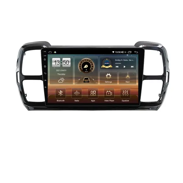 Navigatie dedicata cu Android Citroen C5 Aircross dupa 2018, 6GB RAM, Radio GPS Dual Zone, Display HD QLED 9" Touchscreen, Internet Wi-Fi si slot SIM 4G, Bluetooth, MirrorLink, USB