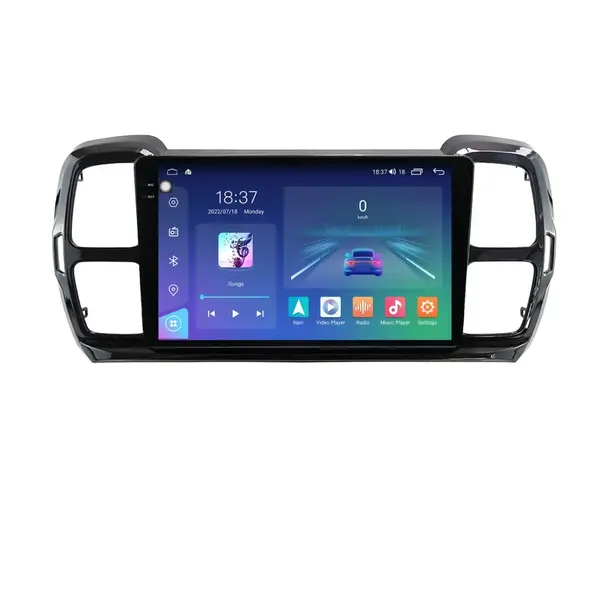Navigatie dedicata cu Android Citroen C5 Aircross dupa 2018, 4GB RAM, Radio GPS Dual Zone, Display 2K QLED 9.5" Touchscreen, Internet Wi-Fi si slot SIM 4G, Bluetooth, MirrorLink, USB
