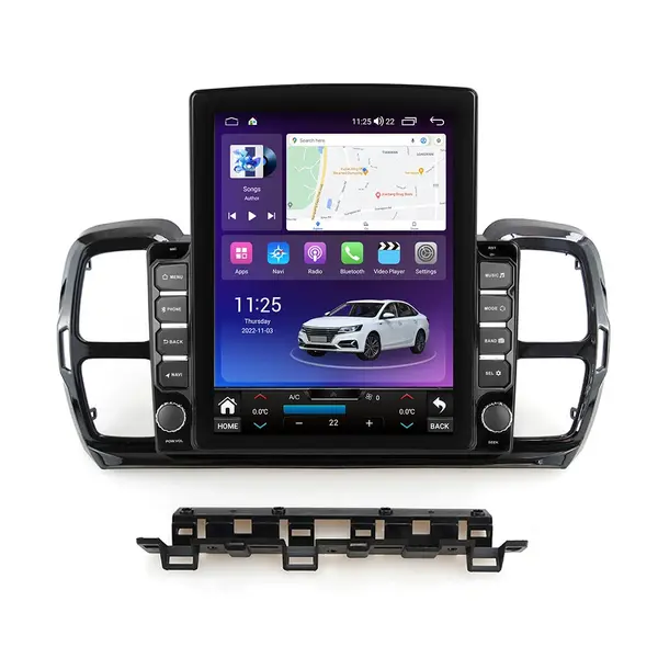 Navigatie dedicata cu Android Citroen C5 Aircross dupa 2018, 4GB RAM, Radio GPS Dual Zone, Touchscreen IPS 9.7" HD tip Tesla, Internet Wi-Fi si slot SIM 4G, Bluetooth, MirrorLink, USB
