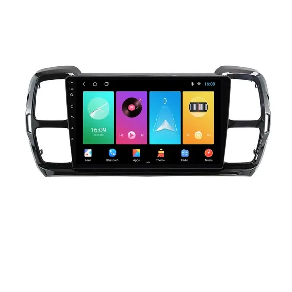 Navigatie dedicata cu Android Citroen C5 Aircross dupa 2018, 1GB RAM, Radio GPS Dual Zone, Display HD IPS 9" Touchscreen, Internet Wi-Fi, Bluetooth, MirrorLink, USB