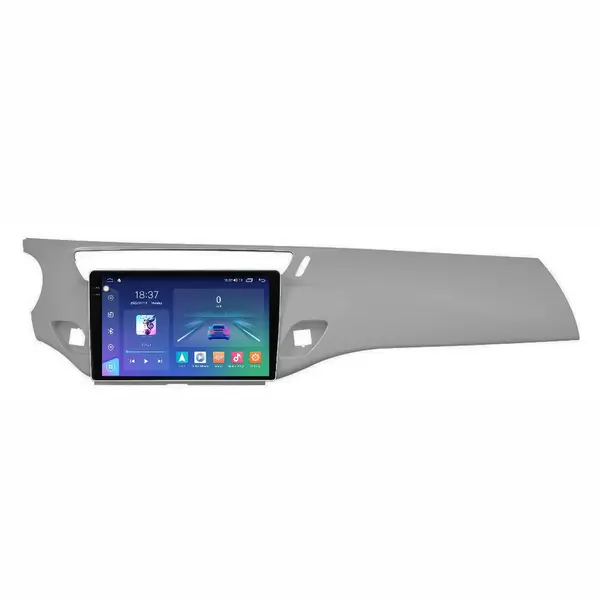 Navigatie dedicata cu Android Citroen DS3 2009 - 2018, gri, 4GB RAM, Radio GPS Dual Zone, Display 2K QLED 9.5" Touchscreen, Internet Wi-Fi si slot SIM 4G, Bluetooth, MirrorLink, USB