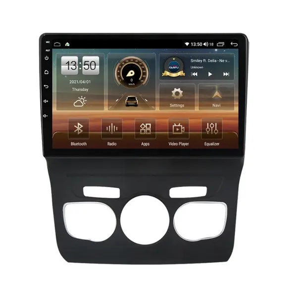 Navigatie dedicata cu Android Citroen DS4 2010 - 2018, clima automata, 4GB RAM, Radio GPS Dual Zone, Display HD QLED 10" Touchscreen, Internet Wi-Fi si slot SIM 4G, Bluetooth, MirrorLink, USB