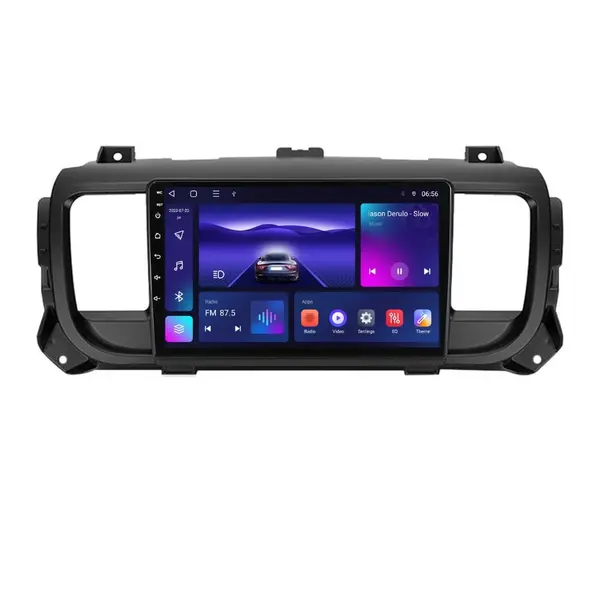 Navigatie dedicata cu Android Citroen Jumpy dupa 2016, 4GB RAM, Radio GPS Dual Zone, Display HD IPS 9" Touchscreen, Internet Wi-Fi, Bluetooth, MirrorLink, USB