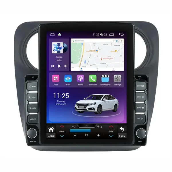 Navigatie dedicata cu Android Dacia Dokker dupa 2012, 4GB RAM, Radio GPS Dual Zone, Touchscreen IPS 9.7" HD tip Tesla, Internet Wi-Fi si slot SIM 4G, Bluetooth, MirrorLink, USB
