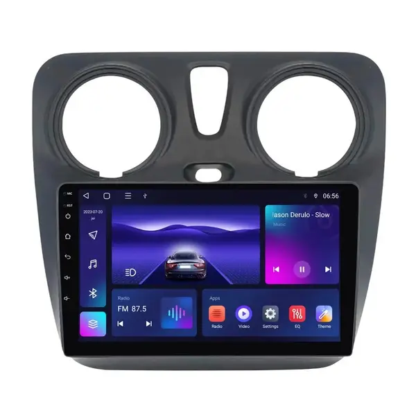 Navigatie dedicata cu Android Dacia Dokker dupa 2012, 4GB RAM, Radio GPS Dual Zone, Display HD IPS 9" Touchscreen, Internet Wi-Fi, Bluetooth, MirrorLink, USB