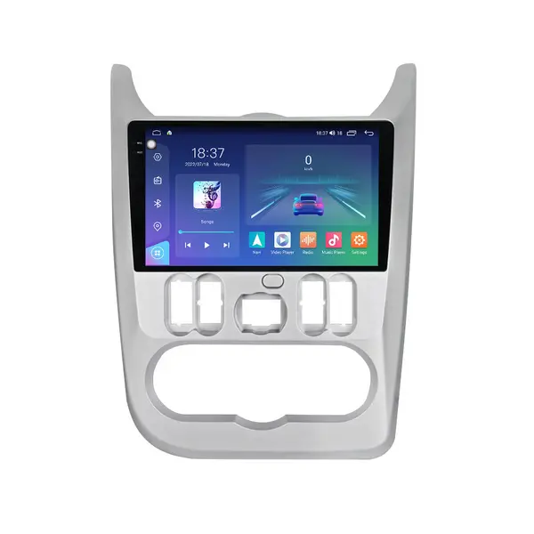 Navigatie dedicata cu Android Dacia Duster I 2010 - 2013, 8GB RAM, Radio GPS Dual Zone, Display 2K QLED 9.5" Touchscreen, Internet Wi-Fi si slot SIM 4G, Bluetooth, MirrorLink, USB