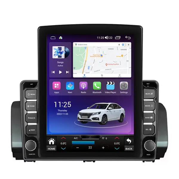 Navigatie dedicata cu Android Dacia Jogger dupa 2021, 8GB RAM, Radio GPS Dual Zone, Touchscreen IPS 9.7" HD tip Tesla, Internet Wi-Fi si slot SIM 4G, Bluetooth, MirrorLink, USB