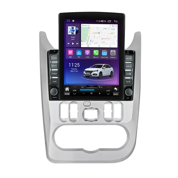 Navigatie dedicata cu Android Dacia Logan I 2008 - 2013, 8GB RAM, Radio GPS Dual Zone, Touchscreen IPS 9.7" HD tip Tesla, Internet Wi-Fi si slot SIM 4G, Bluetooth, MirrorLink, USB