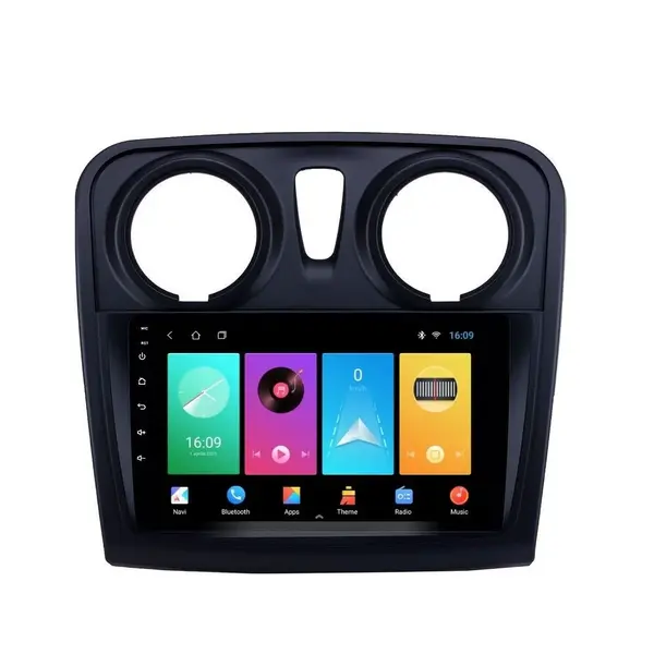 Navigatie dedicata cu Android Dacia Logan II 2012 - 2020, 2GB RAM, Radio GPS Dual Zone, Display HD IPS 9" Touchscreen, Internet Wi-Fi, Bluetooth, MirrorLink, USB
