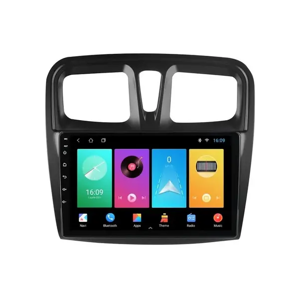 Navigatie dedicata cu Android Dacia Logan II 2012 - 2020, 2GB RAM, Radio GPS Dual Zone, Display HD IPS 10" Touchscreen, Internet Wi-Fi, Bluetooth, MirrorLink, USB