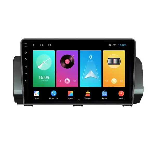 Navigatie dedicata cu Android Dacia Logan III dupa 2021, 2GB RAM, Radio GPS Dual Zone, Display HD IPS 9" Touchscreen, Internet Wi-Fi, Bluetooth, MirrorLink, USB