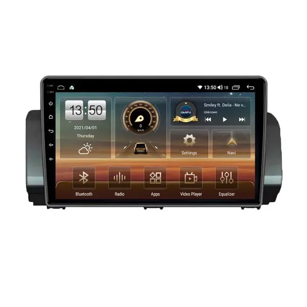 Navigatie dedicata cu Android Dacia Sandero III dupa 2021, 4GB RAM, Radio GPS Dual Zone, Display HD QLED 9" Touchscreen, Internet Wi-Fi si slot SIM 4G, Bluetooth, MirrorLink, USB