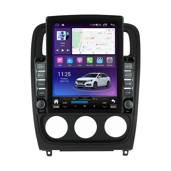 Navigatie dedicata cu Android Dodge Caliber 2010 - 2012, 4GB RAM, Radio GPS Dual Zone, Touchscreen IPS 9.7" HD tip Tesla, Internet Wi-Fi si slot SIM 4G, Bluetooth, MirrorLink, USB