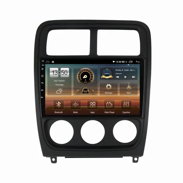 Navigatie dedicata cu Android Dodge Caliber 2010 - 2012, 6GB RAM, Radio GPS Dual Zone, Display HD QLED 9" Touchscreen, Internet Wi-Fi si slot SIM 4G, Bluetooth, MirrorLink, USB