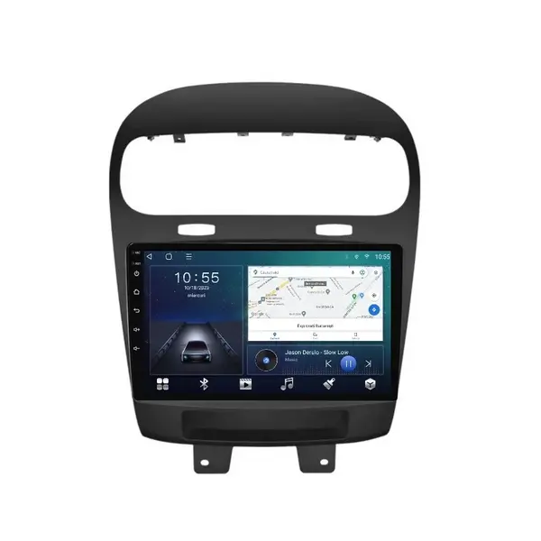 Navigatie dedicata cu Android Dodge Journey 2011 - 2020, 2GB RAM, Radio GPS Dual Zone, Display HD QLED 9" Touchscreen, Internet Wi-Fi si slot SIM 4G, Bluetooth, MirrorLink, USB