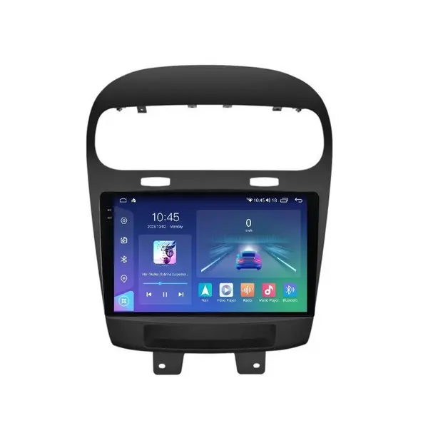 Navigatie dedicata cu Android Dodge Journey 2011 - 2020, 4GB RAM, Radio GPS Dual Zone, Display 2K QLED 9.5" Touchscreen, Internet Wi-Fi si slot SIM 4G, Bluetooth, MirrorLink, USB