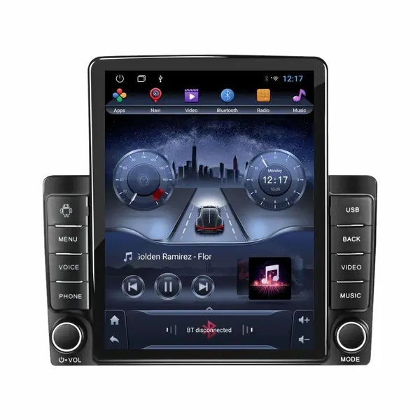 Navigatie dedicata cu Android Fiat 500 2015 - 2020, 2GB RAM, Radio GPS Dual Zone, Touchscreen IPS 9.7" HD tip Tesla, Internet Wi-Fi, Bluetooth, MirrorLink, USB