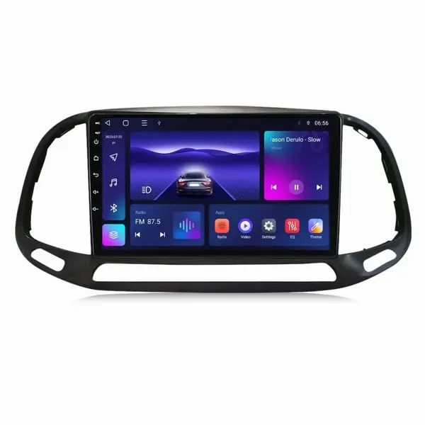 Navigatie dedicata cu Android Fiat Doblo dupa 2015, 4GB RAM, Radio GPS Dual Zone, Display HD IPS 9" Touchscreen, Internet Wi-Fi, Bluetooth, MirrorLink, USB