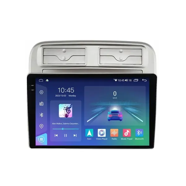 Navigatie dedicata cu Android Fiat Punto 199 / Grande Punto 2005 - 2010, 8GB RAM, Radio GPS Dual Zone, Display 2K QLED 9.5" Touchscreen, Internet Wi-Fi si slot SIM 4G, Bluetooth, MirrorLink, USB