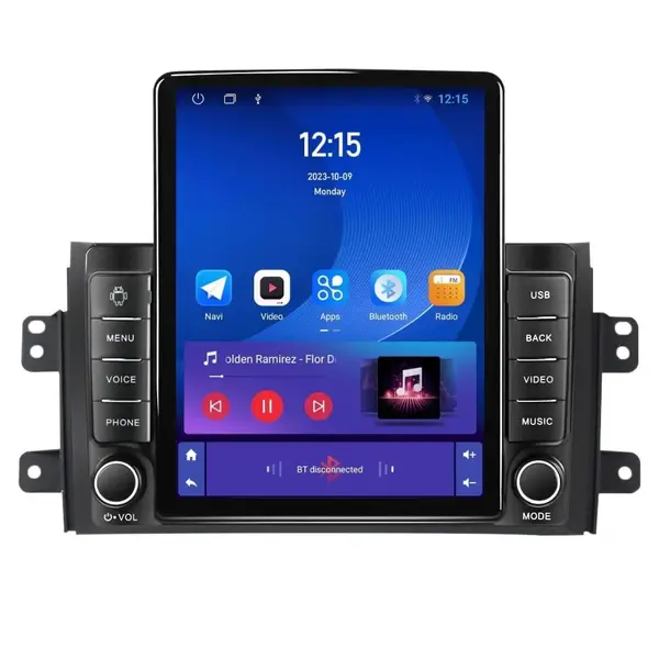 Navigatie dedicata cu Android Fiat Sedici 2006 - 2015, 1GB RAM, Radio GPS Dual Zone, Touchscreen IPS 9.7" HD tip Tesla, Internet Wi-Fi, Bluetooth, MirrorLink, USB