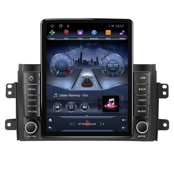 Navigatie dedicata cu Android Fiat Sedici 2006 - 2015, 2GB RAM, Radio GPS Dual Zone, Touchscreen IPS 9.7" HD tip Tesla, Internet Wi-Fi, Bluetooth, MirrorLink, USB
