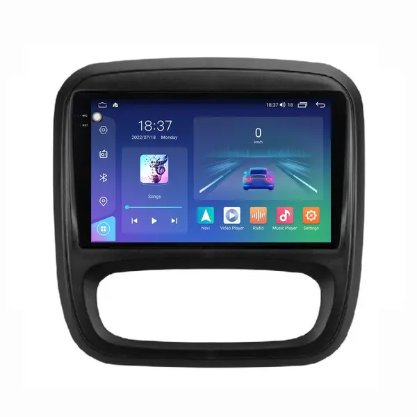 Navigatie dedicata cu Android Fiat Talento dupa 2016, 8GB RAM, Radio GPS Dual Zone, Display 2K QLED 9.5" Touchscreen, Internet Wi-Fi si slot SIM 4G, Bluetooth, MirrorLink, USB