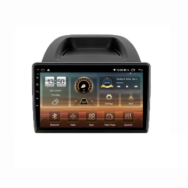 Navigatie dedicata cu Android Ford Ecosport dupa 2018, 4GB RAM, Radio GPS Dual Zone, Display HD QLED 10" Touchscreen, Internet Wi-Fi si slot SIM 4G, Bluetooth, MirrorLink, USB