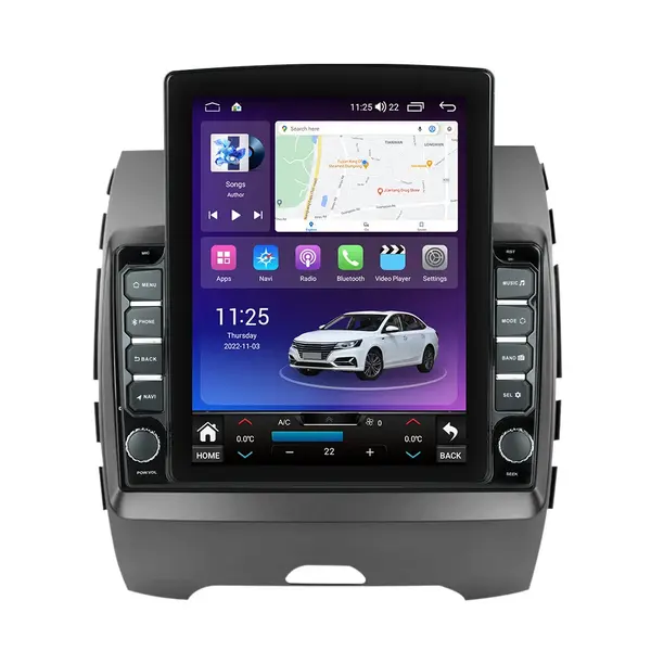 Navigatie dedicata cu Android Ford Edge 2016 - 2021, 4GB RAM, Radio GPS Dual Zone, Touchscreen IPS 9.7" HD tip Tesla, Internet Wi-Fi si slot SIM 4G, Bluetooth, MirrorLink, USB