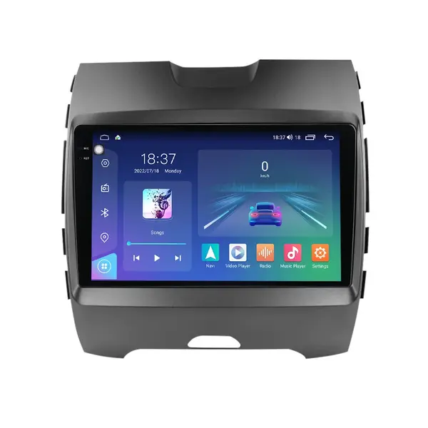 Navigatie dedicata cu Android Ford Edge 2016 - 2021, 8GB RAM, Radio GPS Dual Zone, Display 2K QLED 9.5" Touchscreen, Internet Wi-Fi si slot SIM 4G, Bluetooth, MirrorLink, USB