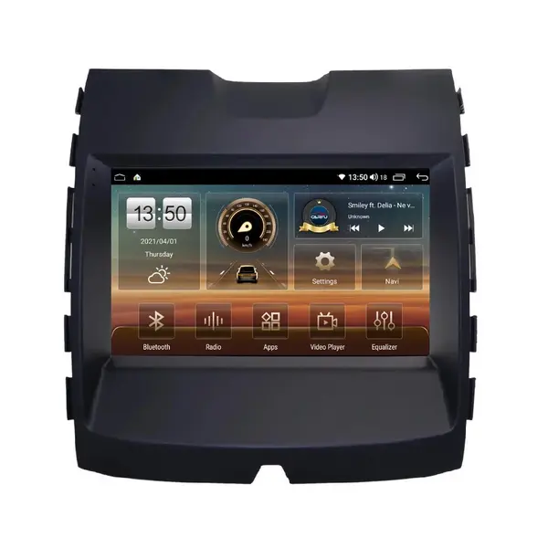 Navigatie dedicata cu Android Ford Edge 2016 - 2021 cu navigatie originala, 6GB RAM, Radio GPS Dual Zone, Display HD QLED 9" Touchscreen, Internet Wi-Fi si slot SIM 4G, Bluetooth, MirrorLink, USB