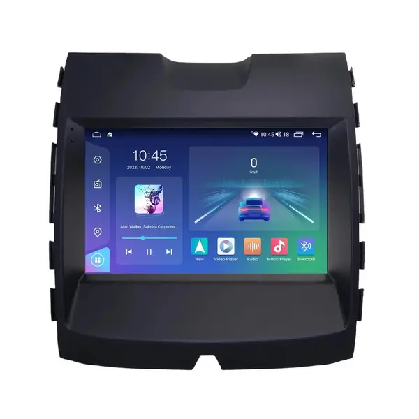 Navigatie dedicata cu Android Ford Edge 2016 - 2021 cu navigatie originala, 8GB RAM, Radio GPS Dual Zone, Display 2K QLED 9.5" Touchscreen, Internet Wi-Fi si slot SIM 4G, Bluetooth, MirrorLink, USB