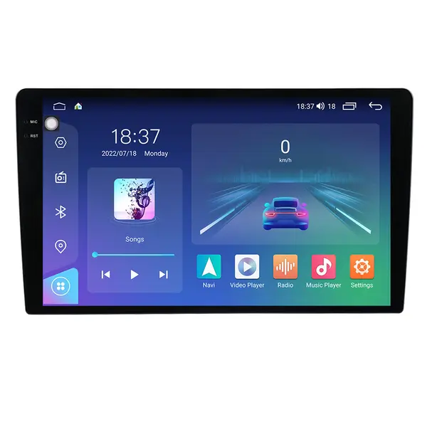 Navigatie dedicata cu Android Ford Fiesta V 2005 - 2008, 8GB RAM, Radio GPS Dual Zone, Display 2K QLED 9.5" Touchscreen, Internet Wi-Fi si slot SIM 4G, Bluetooth, MirrorLink, USB