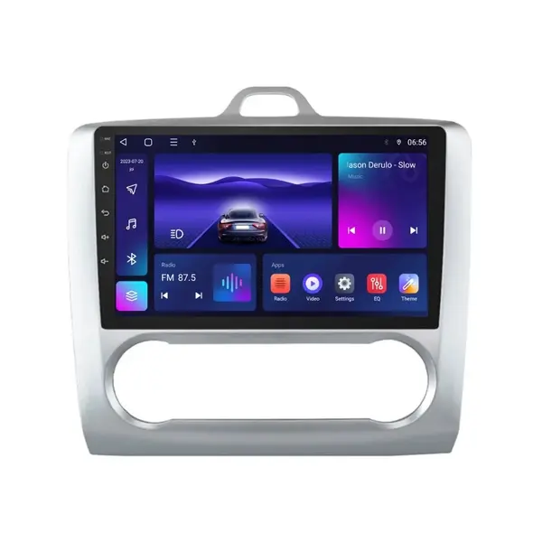 Navigatie dedicata cu Android Ford Focus II 2004 - 2011, clima automata, 4GB RAM, Radio GPS Dual Zone, Display HD IPS 9" Touchscreen, Internet Wi-Fi, Bluetooth, MirrorLink, USB