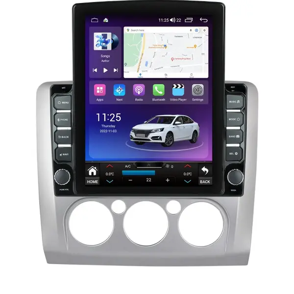 Navigatie dedicata cu Android Ford Focus II 2004 - 2011, clima manuala, 8GB RAM, Radio GPS Dual Zone, Touchscreen IPS 9.7" HD tip Tesla, Internet Wi-Fi si slot SIM 4G, Bluetooth, MirrorLink, USB