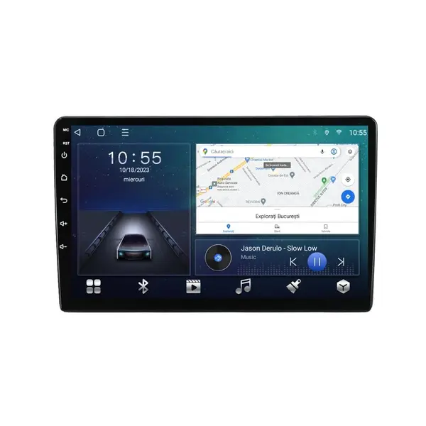 Navigatie dedicata cu Android Ford Fusion 2005 - 2012, 2GB RAM, Radio GPS Dual Zone, Display HD QLED 9" Touchscreen, Internet Wi-Fi si slot SIM 4G, Bluetooth, MirrorLink, USB