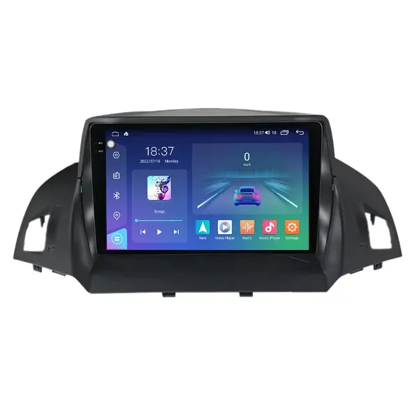 Navigatie dedicata cu Android Ford Kuga II 2012 - 2019, 8GB RAM, Radio GPS Dual Zone, Display 2K QLED 9.5" Touchscreen, Internet Wi-Fi si slot SIM 4G, Bluetooth, MirrorLink, USB