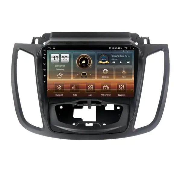 Navigatie dedicata cu Android Ford Kuga II 2012 - 2019 cu navigatie originala, 6GB RAM, Radio GPS Dual Zone, Display HD QLED 9" Touchscreen, Internet Wi-Fi si slot SIM 4G, Bluetooth, MirrorLink, USB