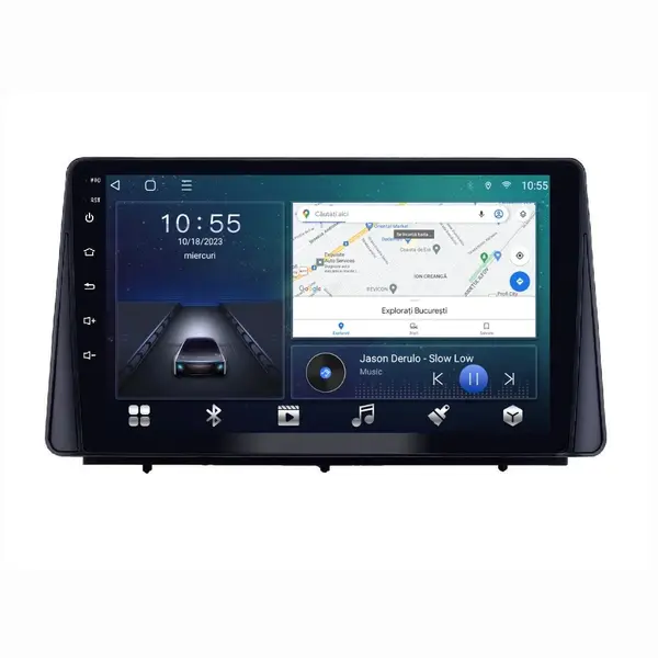 Navigatie dedicata cu Android Ford Kuga III dupa 2019, 2GB RAM, Radio GPS Dual Zone, Display HD QLED 10" Touchscreen, Internet Wi-Fi si slot SIM 4G, Bluetooth, MirrorLink, USB